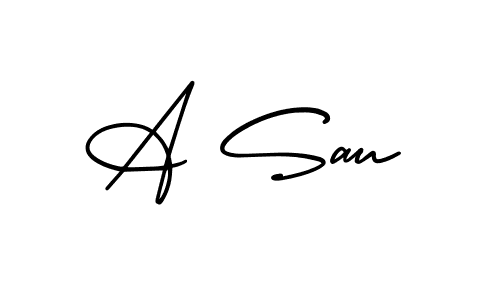 Here are the top 10 professional signature styles for the name A Sau. These are the best autograph styles you can use for your name. A Sau signature style 3 images and pictures png