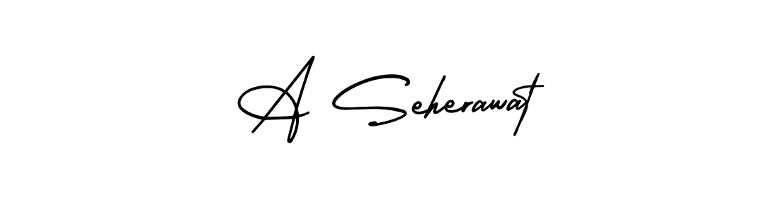 Use a signature maker to create a handwritten signature online. With this signature software, you can design (AmerikaSignatureDemo-Regular) your own signature for name A Seherawat. A Seherawat signature style 3 images and pictures png