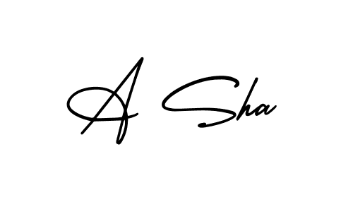 How to make A Sha signature? AmerikaSignatureDemo-Regular is a professional autograph style. Create handwritten signature for A Sha name. A Sha signature style 3 images and pictures png