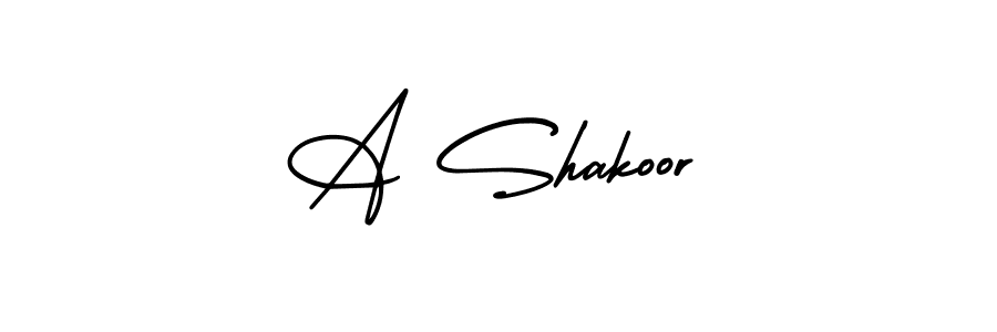 You should practise on your own different ways (AmerikaSignatureDemo-Regular) to write your name (A Shakoor) in signature. don't let someone else do it for you. A Shakoor signature style 3 images and pictures png