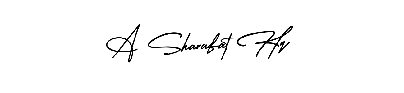 How to make A Sharafat Hq signature? AmerikaSignatureDemo-Regular is a professional autograph style. Create handwritten signature for A Sharafat Hq name. A Sharafat Hq signature style 3 images and pictures png