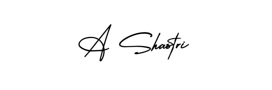 How to make A Shastri name signature. Use AmerikaSignatureDemo-Regular style for creating short signs online. This is the latest handwritten sign. A Shastri signature style 3 images and pictures png