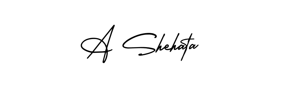 How to Draw A Shehata signature style? AmerikaSignatureDemo-Regular is a latest design signature styles for name A Shehata. A Shehata signature style 3 images and pictures png