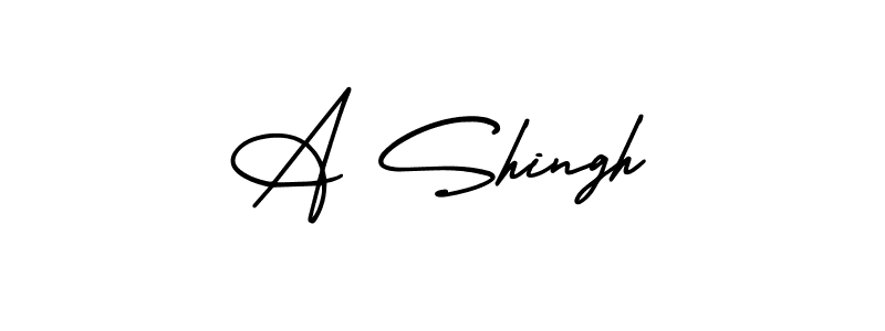 How to make A Shingh signature? AmerikaSignatureDemo-Regular is a professional autograph style. Create handwritten signature for A Shingh name. A Shingh signature style 3 images and pictures png