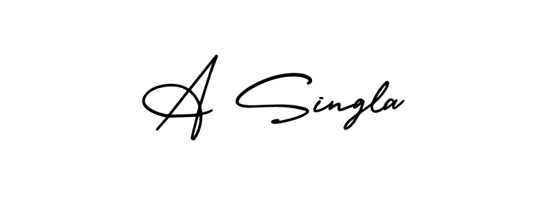 How to Draw A Singla signature style? AmerikaSignatureDemo-Regular is a latest design signature styles for name A Singla. A Singla signature style 3 images and pictures png