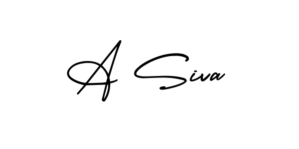 The best way (AmerikaSignatureDemo-Regular) to make a short signature is to pick only two or three words in your name. The name A Siva include a total of six letters. For converting this name. A Siva signature style 3 images and pictures png