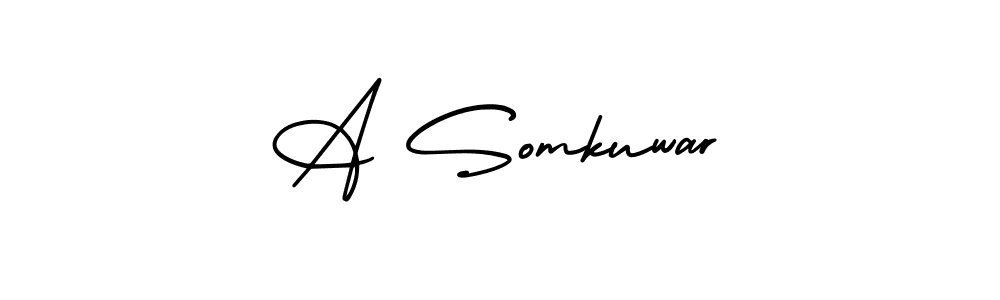 Use a signature maker to create a handwritten signature online. With this signature software, you can design (AmerikaSignatureDemo-Regular) your own signature for name A Somkuwar. A Somkuwar signature style 3 images and pictures png