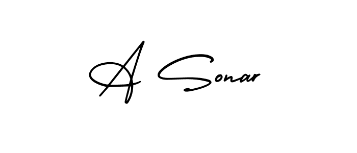 How to Draw A Sonar signature style? AmerikaSignatureDemo-Regular is a latest design signature styles for name A Sonar. A Sonar signature style 3 images and pictures png