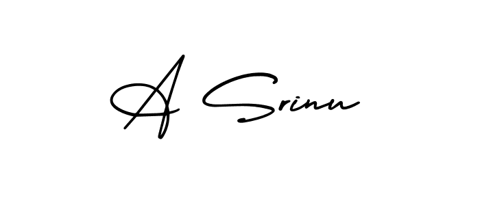 Also You can easily find your signature by using the search form. We will create A Srinu name handwritten signature images for you free of cost using AmerikaSignatureDemo-Regular sign style. A Srinu signature style 3 images and pictures png