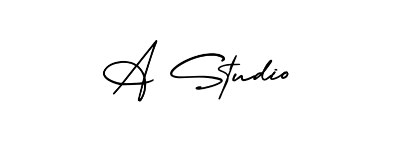 How to make A Studio signature? AmerikaSignatureDemo-Regular is a professional autograph style. Create handwritten signature for A Studio name. A Studio signature style 3 images and pictures png