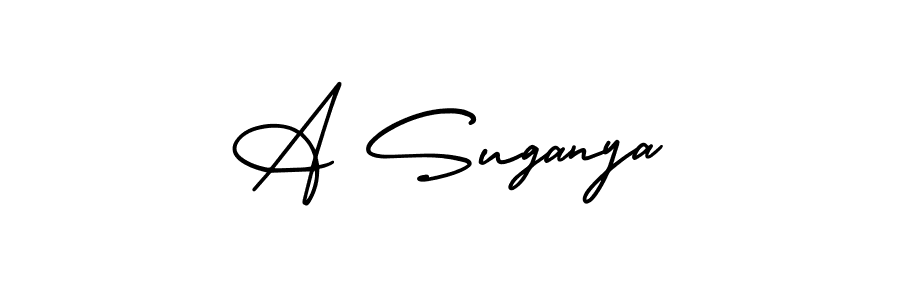 Make a short A Suganya signature style. Manage your documents anywhere anytime using AmerikaSignatureDemo-Regular. Create and add eSignatures, submit forms, share and send files easily. A Suganya signature style 3 images and pictures png