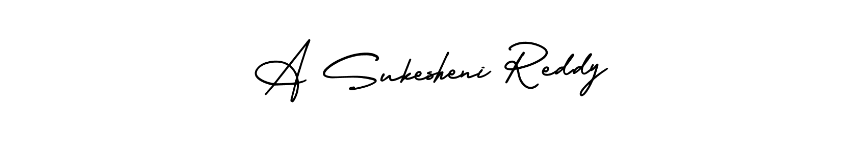 How to Draw A Sukesheni Reddy signature style? AmerikaSignatureDemo-Regular is a latest design signature styles for name A Sukesheni Reddy. A Sukesheni Reddy signature style 3 images and pictures png