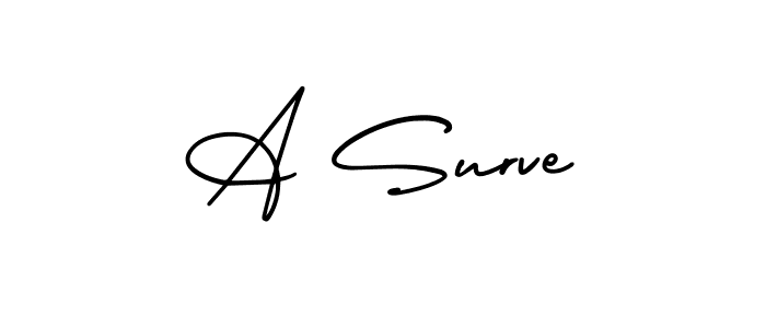 How to Draw A Surve signature style? AmerikaSignatureDemo-Regular is a latest design signature styles for name A Surve. A Surve signature style 3 images and pictures png