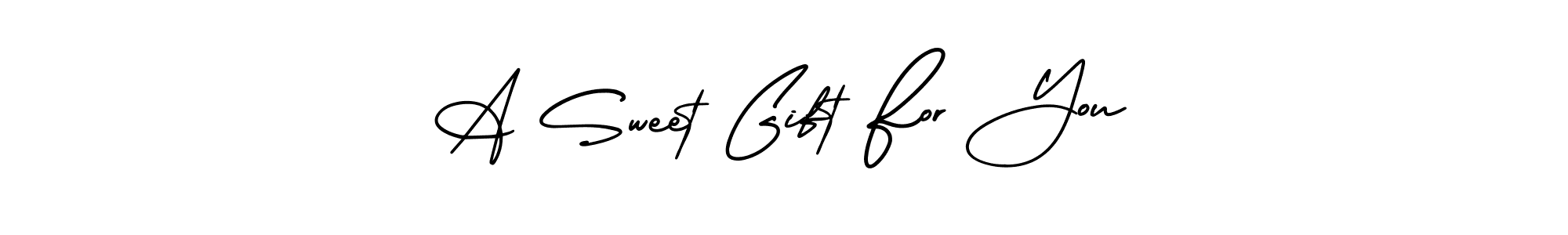 Check out images of Autograph of A Sweet Gift For You name. Actor A Sweet Gift For You Signature Style. AmerikaSignatureDemo-Regular is a professional sign style online. A Sweet Gift For You signature style 3 images and pictures png
