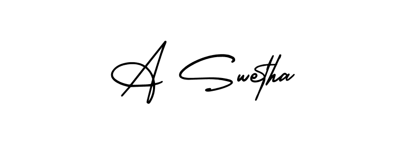 Use a signature maker to create a handwritten signature online. With this signature software, you can design (AmerikaSignatureDemo-Regular) your own signature for name A Swetha. A Swetha signature style 3 images and pictures png