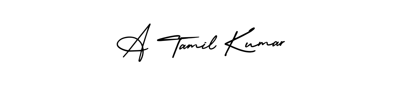 How to make A Tamil Kumar signature? AmerikaSignatureDemo-Regular is a professional autograph style. Create handwritten signature for A Tamil Kumar name. A Tamil Kumar signature style 3 images and pictures png