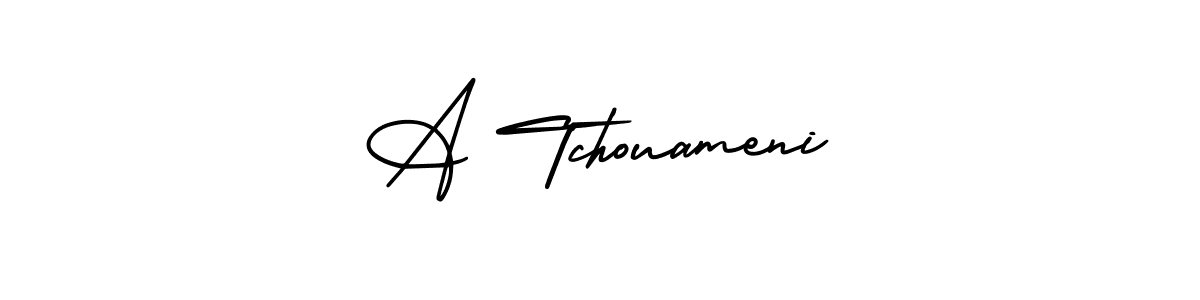 Create a beautiful signature design for name A Tchouameni. With this signature (AmerikaSignatureDemo-Regular) fonts, you can make a handwritten signature for free. A Tchouameni signature style 3 images and pictures png