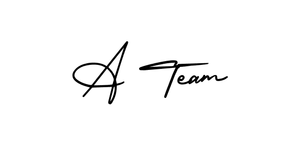 Create a beautiful signature design for name A Team. With this signature (AmerikaSignatureDemo-Regular) fonts, you can make a handwritten signature for free. A Team signature style 3 images and pictures png