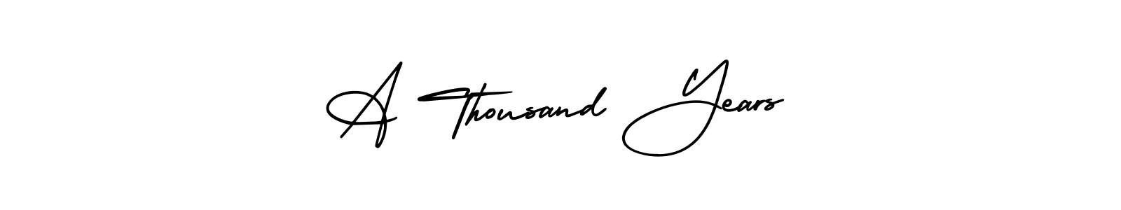 Make a beautiful signature design for name A Thousand Years. Use this online signature maker to create a handwritten signature for free. A Thousand Years signature style 3 images and pictures png