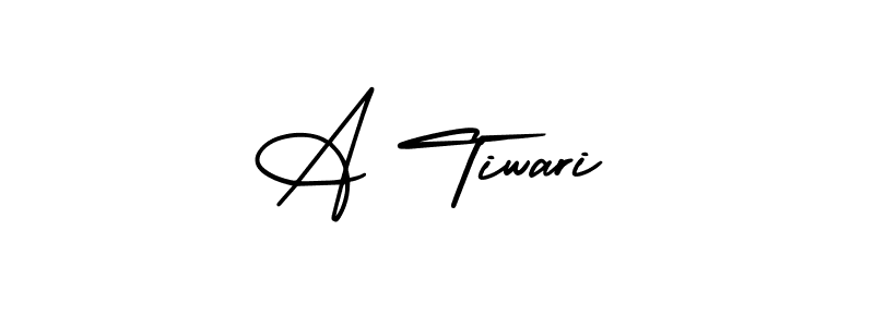 A Tiwari stylish signature style. Best Handwritten Sign (AmerikaSignatureDemo-Regular) for my name. Handwritten Signature Collection Ideas for my name A Tiwari. A Tiwari signature style 3 images and pictures png