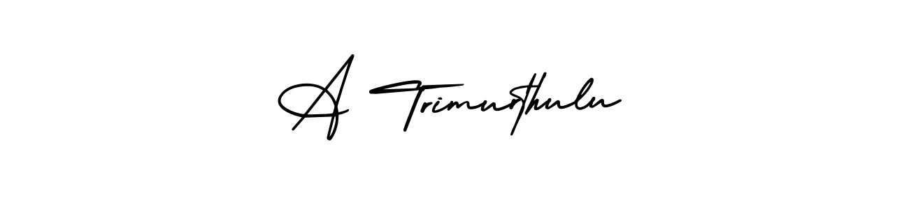 Create a beautiful signature design for name A Trimurthulu. With this signature (AmerikaSignatureDemo-Regular) fonts, you can make a handwritten signature for free. A Trimurthulu signature style 3 images and pictures png