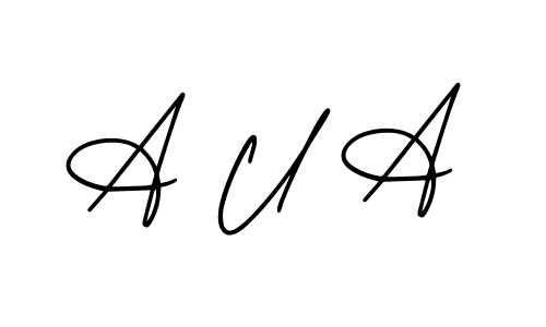 Best and Professional Signature Style for A U A. AmerikaSignatureDemo-Regular Best Signature Style Collection. A U A signature style 3 images and pictures png