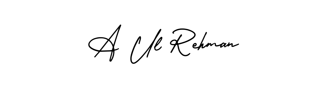 Make a beautiful signature design for name A Ul Rehman. Use this online signature maker to create a handwritten signature for free. A Ul Rehman signature style 3 images and pictures png