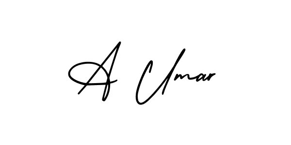 It looks lik you need a new signature style for name A Umar. Design unique handwritten (AmerikaSignatureDemo-Regular) signature with our free signature maker in just a few clicks. A Umar signature style 3 images and pictures png