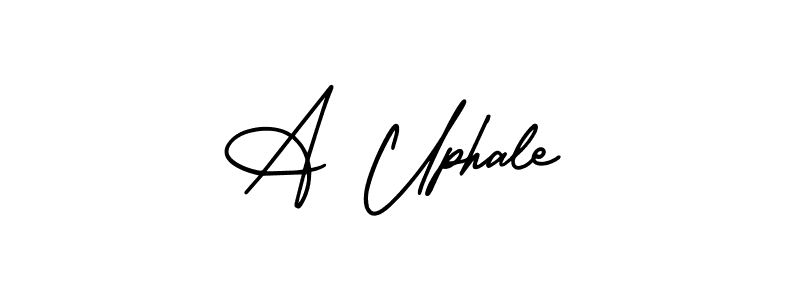 How to Draw A Uphale signature style? AmerikaSignatureDemo-Regular is a latest design signature styles for name A Uphale. A Uphale signature style 3 images and pictures png