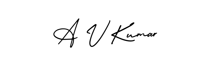 Best and Professional Signature Style for A V Kumar. AmerikaSignatureDemo-Regular Best Signature Style Collection. A V Kumar signature style 3 images and pictures png