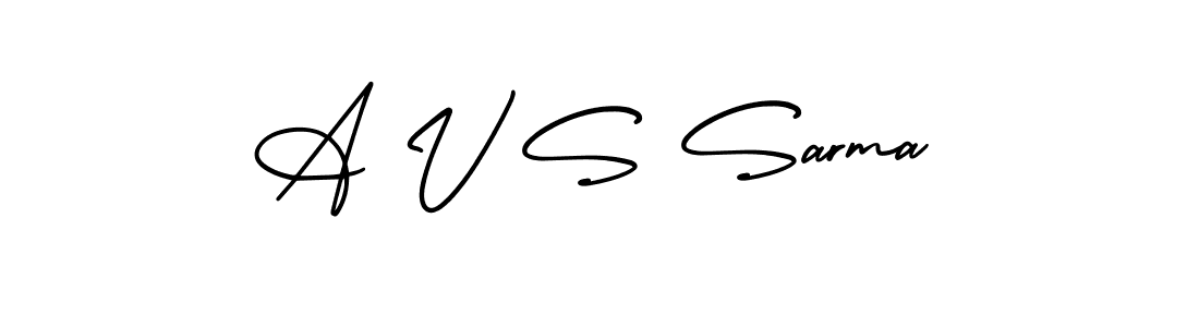 Also You can easily find your signature by using the search form. We will create A V S Sarma name handwritten signature images for you free of cost using AmerikaSignatureDemo-Regular sign style. A V S Sarma signature style 3 images and pictures png