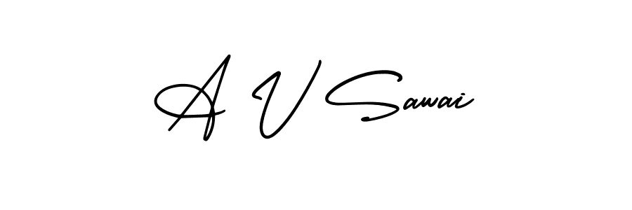 Best and Professional Signature Style for A V Sawai. AmerikaSignatureDemo-Regular Best Signature Style Collection. A V Sawai signature style 3 images and pictures png