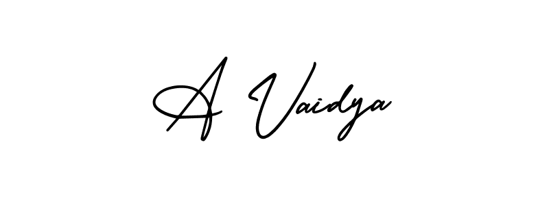 Here are the top 10 professional signature styles for the name A Vaidya. These are the best autograph styles you can use for your name. A Vaidya signature style 3 images and pictures png
