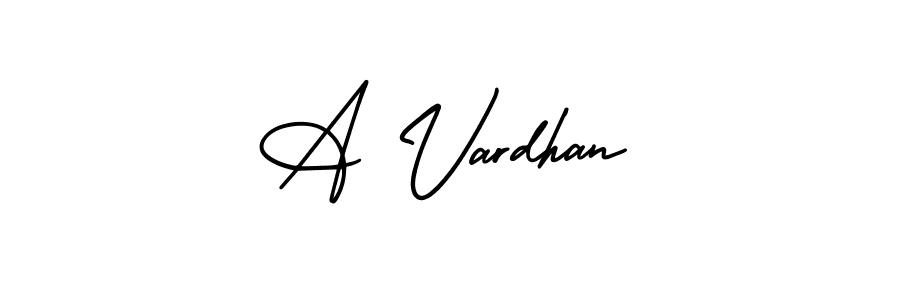 if you are searching for the best signature style for your name A Vardhan. so please give up your signature search. here we have designed multiple signature styles  using AmerikaSignatureDemo-Regular. A Vardhan signature style 3 images and pictures png