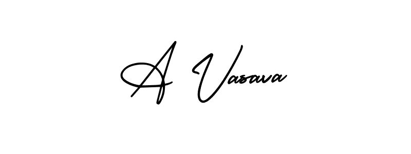 AmerikaSignatureDemo-Regular is a professional signature style that is perfect for those who want to add a touch of class to their signature. It is also a great choice for those who want to make their signature more unique. Get A Vasava name to fancy signature for free. A Vasava signature style 3 images and pictures png