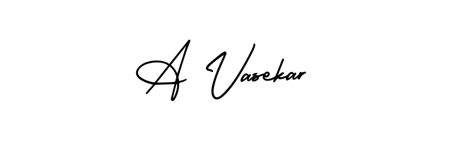 Similarly AmerikaSignatureDemo-Regular is the best handwritten signature design. Signature creator online .You can use it as an online autograph creator for name A Vasekar. A Vasekar signature style 3 images and pictures png