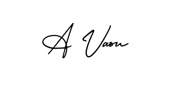 if you are searching for the best signature style for your name A Vasu. so please give up your signature search. here we have designed multiple signature styles  using AmerikaSignatureDemo-Regular. A Vasu signature style 3 images and pictures png
