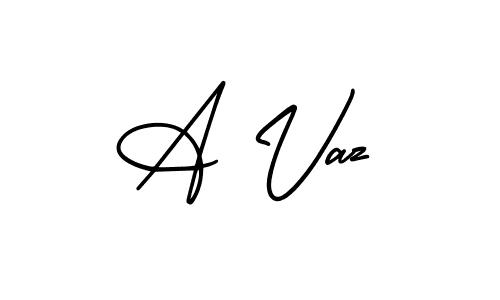 How to make A Vaz signature? AmerikaSignatureDemo-Regular is a professional autograph style. Create handwritten signature for A Vaz name. A Vaz signature style 3 images and pictures png