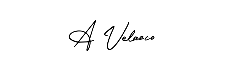 Also we have A Velazco name is the best signature style. Create professional handwritten signature collection using AmerikaSignatureDemo-Regular autograph style. A Velazco signature style 3 images and pictures png