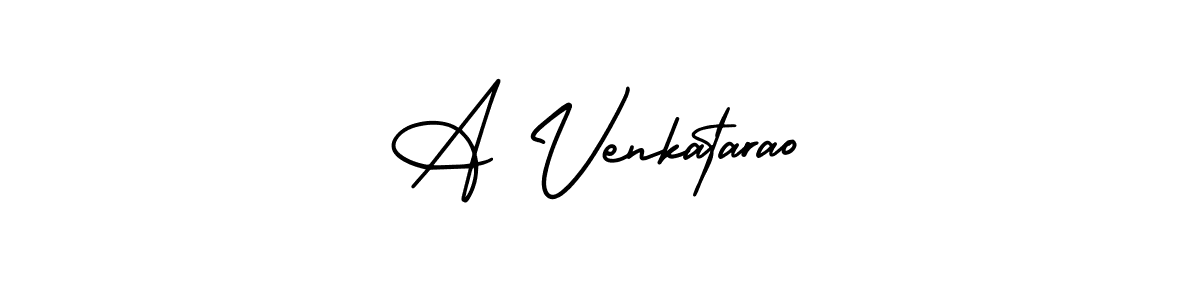 This is the best signature style for the A Venkatarao name. Also you like these signature font (AmerikaSignatureDemo-Regular). Mix name signature. A Venkatarao signature style 3 images and pictures png