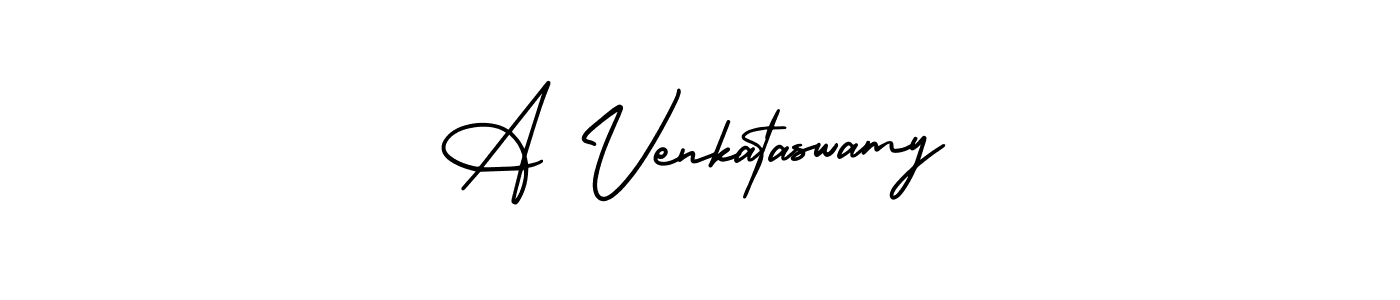 Make a beautiful signature design for name A Venkataswamy. With this signature (AmerikaSignatureDemo-Regular) style, you can create a handwritten signature for free. A Venkataswamy signature style 3 images and pictures png