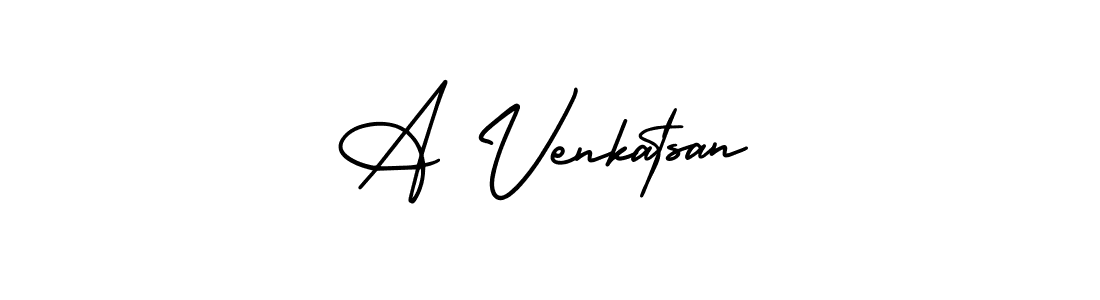 How to Draw A Venkatsan signature style? AmerikaSignatureDemo-Regular is a latest design signature styles for name A Venkatsan. A Venkatsan signature style 3 images and pictures png