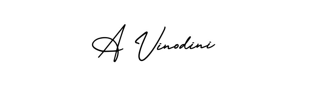Use a signature maker to create a handwritten signature online. With this signature software, you can design (AmerikaSignatureDemo-Regular) your own signature for name A Vinodini. A Vinodini signature style 3 images and pictures png