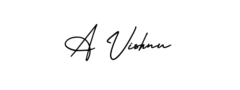 Here are the top 10 professional signature styles for the name A Vishnu. These are the best autograph styles you can use for your name. A Vishnu signature style 3 images and pictures png