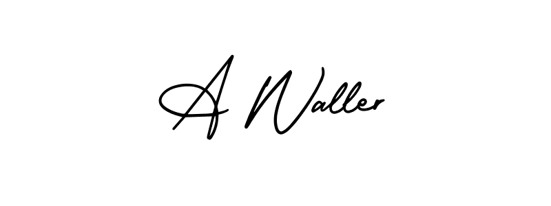 AmerikaSignatureDemo-Regular is a professional signature style that is perfect for those who want to add a touch of class to their signature. It is also a great choice for those who want to make their signature more unique. Get A Waller name to fancy signature for free. A Waller signature style 3 images and pictures png