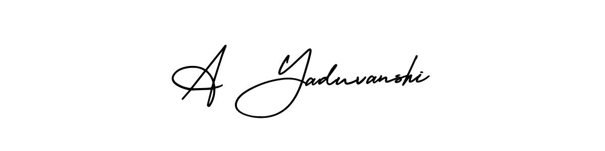 It looks lik you need a new signature style for name A Yaduvanshi. Design unique handwritten (AmerikaSignatureDemo-Regular) signature with our free signature maker in just a few clicks. A Yaduvanshi signature style 3 images and pictures png