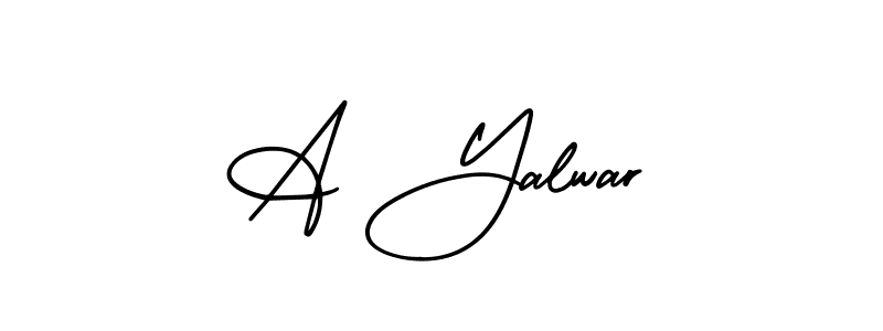 Make a beautiful signature design for name A Yalwar. Use this online signature maker to create a handwritten signature for free. A Yalwar signature style 3 images and pictures png