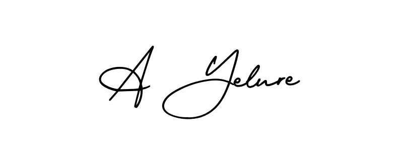 A Yelure stylish signature style. Best Handwritten Sign (AmerikaSignatureDemo-Regular) for my name. Handwritten Signature Collection Ideas for my name A Yelure. A Yelure signature style 3 images and pictures png
