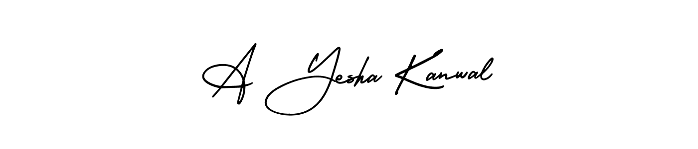 Check out images of Autograph of A Yesha Kanwal name. Actor A Yesha Kanwal Signature Style. AmerikaSignatureDemo-Regular is a professional sign style online. A Yesha Kanwal signature style 3 images and pictures png
