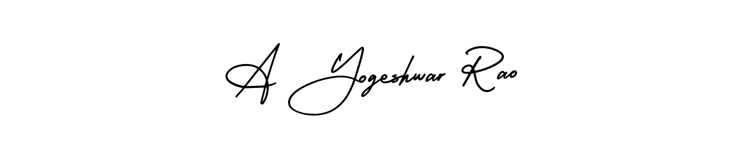 Design your own signature with our free online signature maker. With this signature software, you can create a handwritten (AmerikaSignatureDemo-Regular) signature for name A Yogeshwar Rao. A Yogeshwar Rao signature style 3 images and pictures png